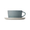 Sablo Coffee Cups & Saucer (Set of 2)  option Stone