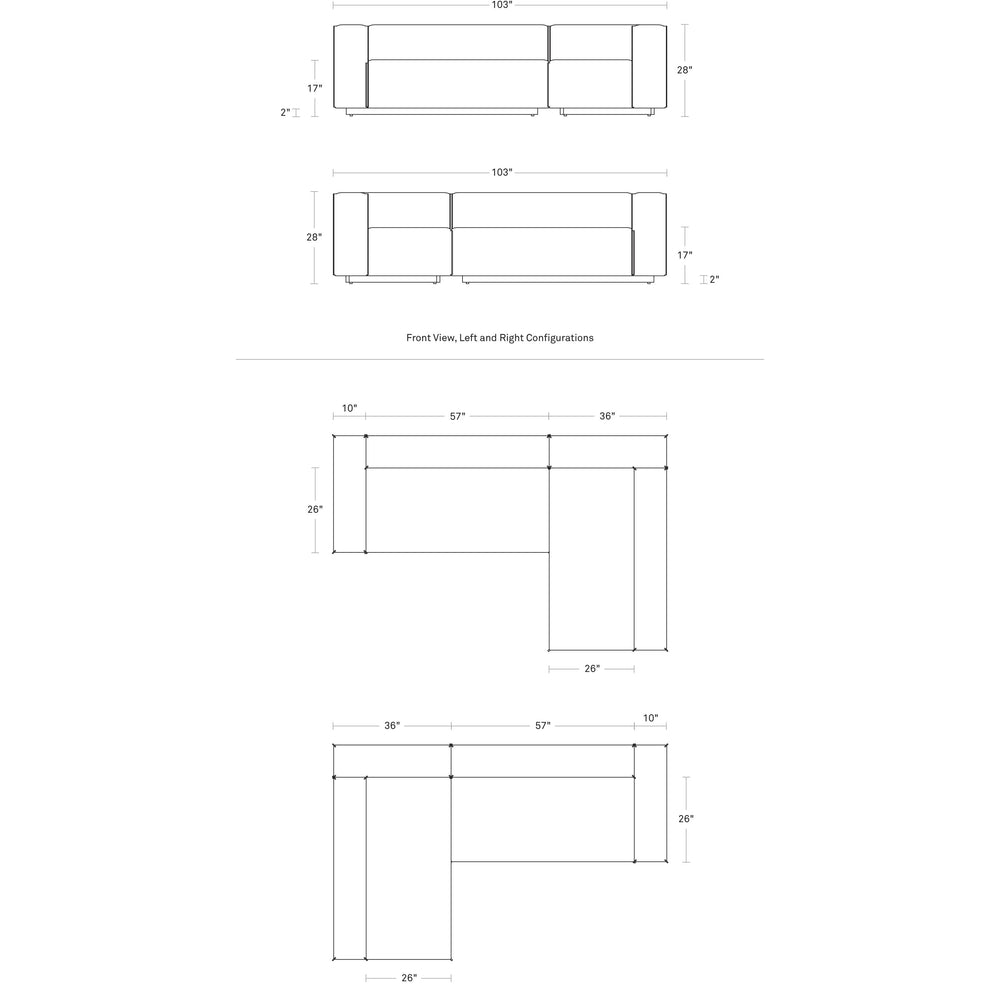 Cleon Small Sectional Sofa