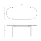 Comeuppance Capsule Shape Dining Table