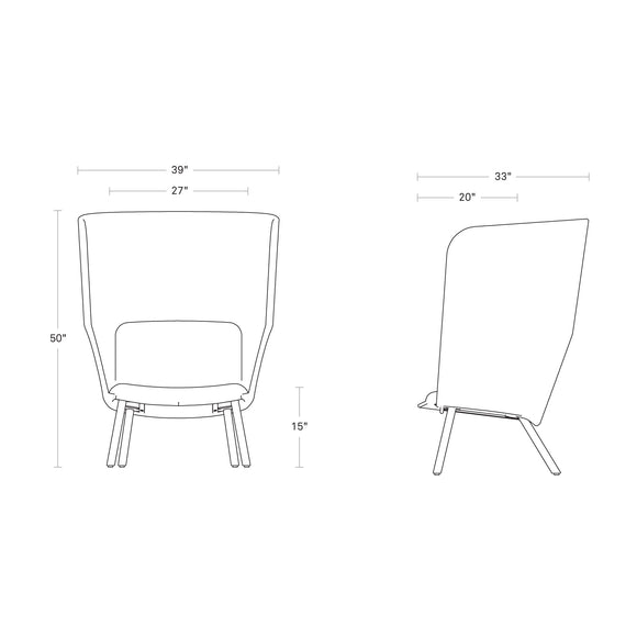 Hedge High Back Lounge Chair
