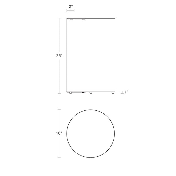 Blue Note Table Blu Dot Note Side Table - 2Modern