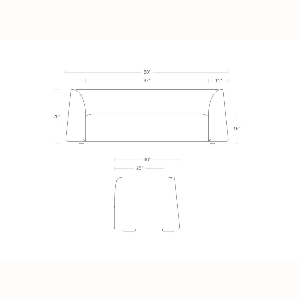 Thataway 88" Sofa