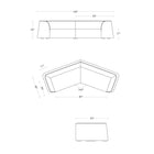 Thataway Small Angled Sectional Sofa