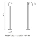 Speers Outdoor Bollard Light