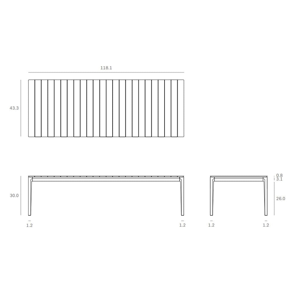 Bok Outdoor Dining Table