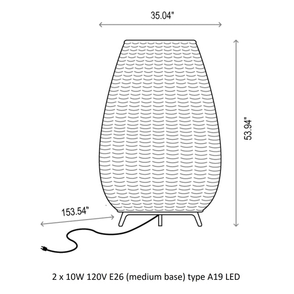 Amphora Outdoor Floor Lamp