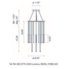Candle Multi-Light Pendant Light