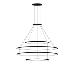 Circular Four Ring Pendant Light