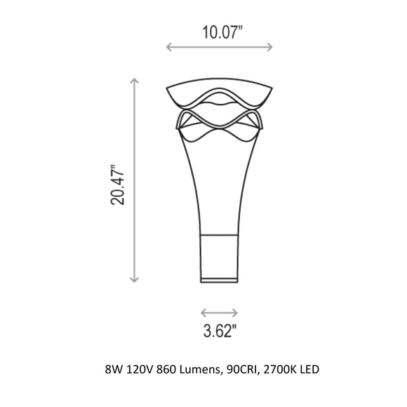 Cornet Outdoor Bollard Light