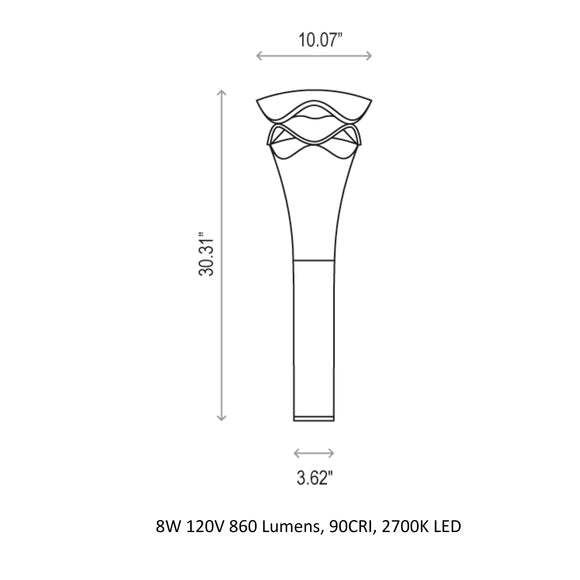 Cornet Outdoor Bollard Light