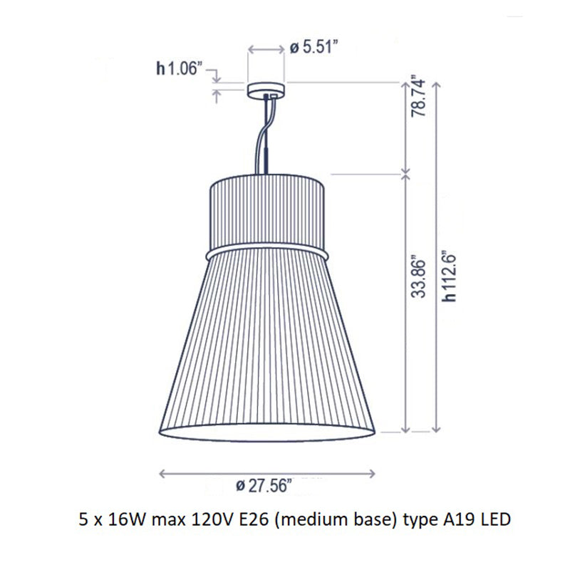 Folie Pendant Light