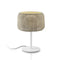Fora Outdoor Table Lamp  option Natural White Base / Light Beige Shade