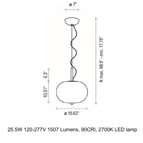Ilargi Single Pendant Light