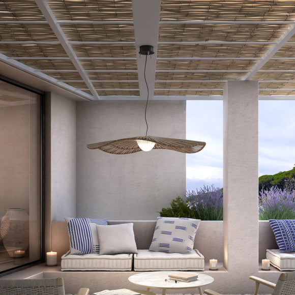 Bover Mediterrania Outdoor LED Pendant Light in Brown