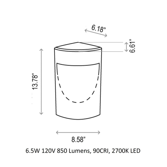 Moai Outdoor Bollard Light