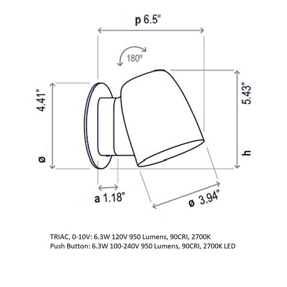 Nut Outdoor Wall Light