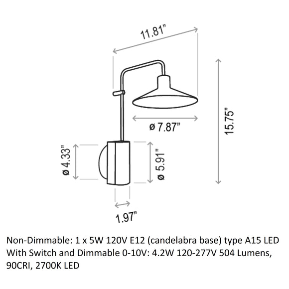 Platet A/02 Wall Light