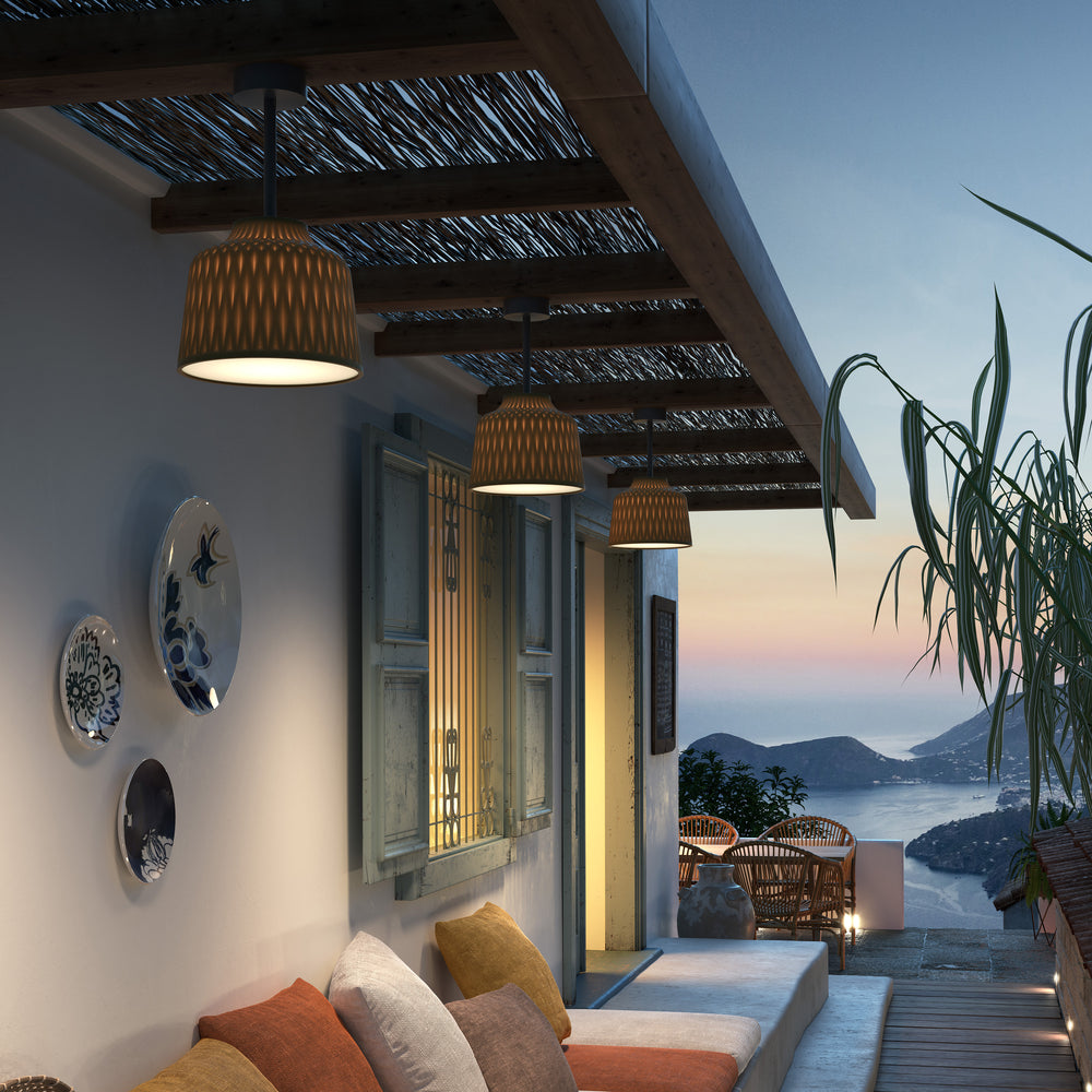 Soft Outdoor Semi Flush Mount