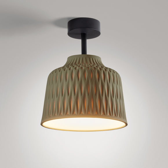 Soft Outdoor Semi Flush Mount