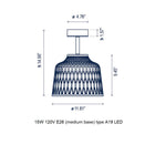 Soft Outdoor Semi Flush Mount