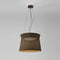 Syra 45 Pendant Light  option Graphite Brown / Rattan Brown