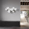 Tria Set of 8 Wall Light  option White Satin