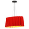 Renata Oval Pendant Light  option Red / Ash