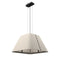 BuzziShade Square LED Globe Pendant Light  option Off White