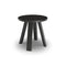 BuzziMilk Round Side Table  option Black Stained Ash