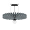 BuzziPleat Light Ripple Pendant Light  option Stone Grey