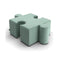 BuzziPuzzle Pouf  option Mint 50