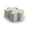 BuzziPuzzle Pouf  option Silver