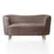 Mingle Sofa  option Sheepskin Sahara / Natural Oak