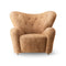The Tired Man Lounge Chair  option Sheepskin Honey