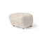Tired Man Foot Stool  option Sheepskin Moonlight / Natural Oak