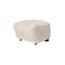 Tired Man Foot Stool  option Sheepskin Moonlight / Smoked Oak