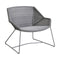 Breeze Outdoor Lounge Chair  option Light Grey Cane-Line Weave