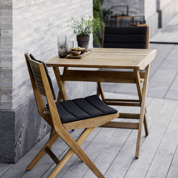 Flip Folding Outdoor Bistro Dining Set with Small Table