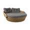 Ocean Outdoor Daybed  option Daybed with Dark Grey Cane-Line Wove Cushion