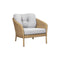 Ocean Outdoor Lounge Chair  option Chair with White Grey Cane-Line Link Cushion