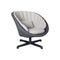 Peacock Outdoor Lounge Chair with Swivel Base  option Light Grey Cane-Line Focus