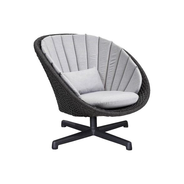 Cane swivel online chair
