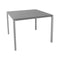 Pure Outdoor Square Dining Table  option Light Grey Aluminum