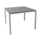Pure Outdoor Square Dining Table  option Taupe Aluminum
