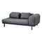 Space Outdoor 2-Seater Sofa  option Grey Aluminum