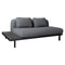 Space Outdoor 2-Seater Sofa with Side Table  option Grey Cane-Line Airtouch
