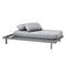 Space Outdoor Chaise Sofa with Side Table  option Sofa Only