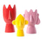 Diavoletti Family Vase  option Yellow Baby and Pink Mama and Red Papa