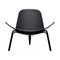 CH07 Shell Chair  option Oak / Painted Black with Loke 7150