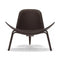 CH07 Shell Chair  option Walnut / Lacquer with Loke 7270
